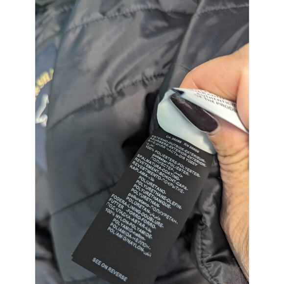 Paul & Shark Yachting Black Puffer Windbreaker Men's EMW Protection Size 2XL - Picture 9 of 15